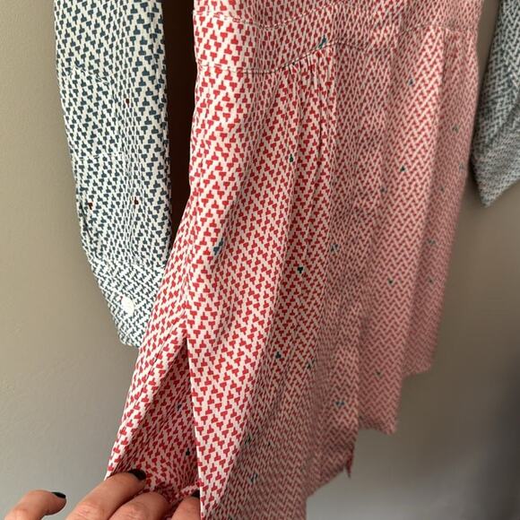 BOY. BAND OF OUTSIDERS 100% SILK PRINTED BUTTON DOWN DRESS SIZE 1 - Picture 7 of 15